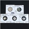 Image 1 : Misc Indian Coins, x5 LIGHTLY CIRCULATED