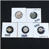 Image 2 : Misc Indian Coins, x5 LIGHTLY CIRCULATED