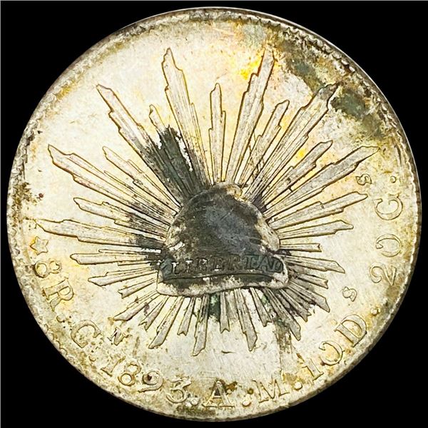 1893 Mexico 8 Reales CLOSELY UNCIRCULATED