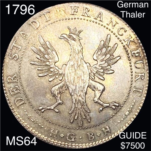 1796 German Thaler CHOICE BU