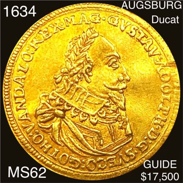 1634 Augsburg Ducat UNCIRCULATED