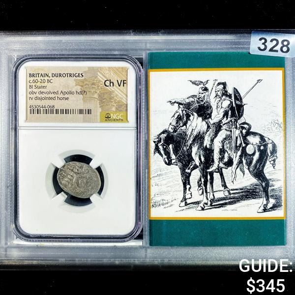 c.60-20 BC Britain, Durotriges BL Stater NGC - Ch