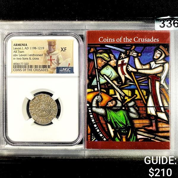 1198-1219 AD Armenia AR Tram NGC - XF