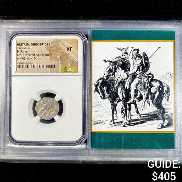c.60-20 BC Britain, Durotriges BL Stater NGC - XF