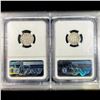 Image 6 : 1163-1201 & 1202-1232 AD AR Denier x2 NGC - XF