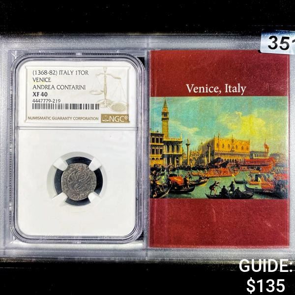 1368-82 Venice Italy 1TOR NGC - XF40