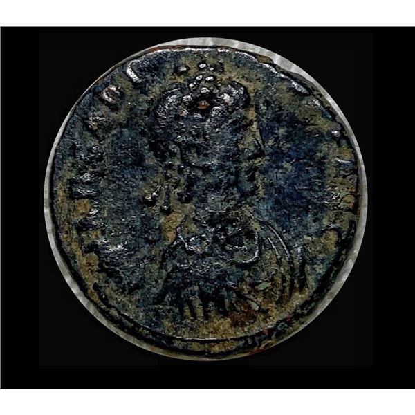383-408 AD Arcadius Bronze Follis LIGHT CIRC