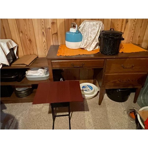 Compter desk and small book shelf