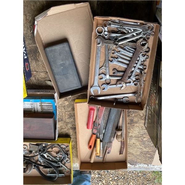 Wrenches, Files, Assorted hand tools