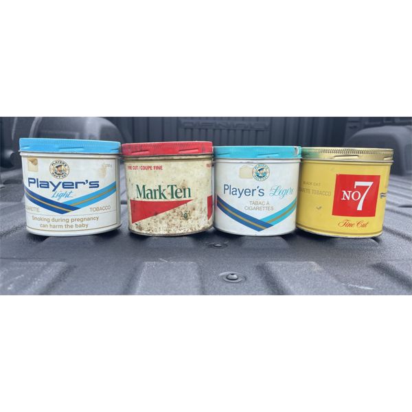 NO RESERVE SET OF VINTAGE TOBACCO TINS