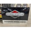 Image 1 : NO RESERVE BRIGGS AND STRATTON VINTAGE TIN EMBOSSED SIGN
