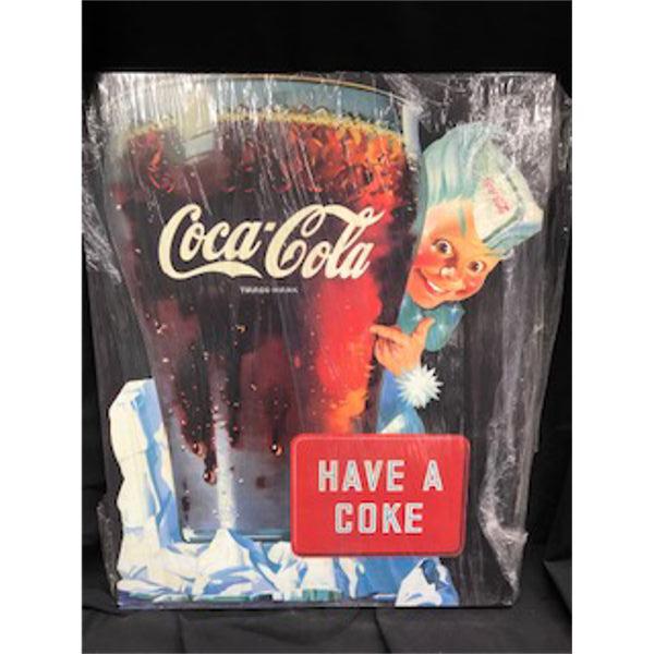 NO RESERVE RARE COLLECTIBLE DRY MOUNT COCA COLA PICTURE