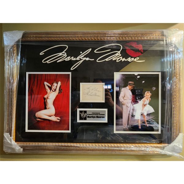 NO RESERVE Marilyn Monroe signature