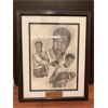 Image 1 : NO RESERVE ROCKY MARCIANO BOXING LEGEND ARTIST SIGNED FRAMED PRINT