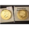 Image 2 : 2 GOLD PLATED CIVIL WAR KENNEDY HALF DOLLARS