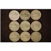 Image 2 : 8- SILVER JEFFERSON WAR NICKELS AND ONE NOT SILVER