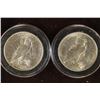 Image 2 : 2-1922 PEACE SILVER DOLLARS BRILLIANT UNC IN HARD