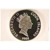 Image 2 : 1988 SILVER COOK ISLANDS PROOF $50 LEIF ERICSON