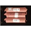 Image 1 : 3 ROLLS OF LINCOLN WHEAT CENTS: 1920-P -1928-P