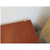 Image 17 : Samuelson Wooden Table w/ 2 Woven Rattan & Wood Upholstered Chairs