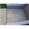 Image 25 : Qty 2 Synthetic Rattan Armchairs 28"x27"x25" w/ 2 Ottomans & Matching Table 14"Dx20"H