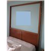 Image 1 : Queen Size Wooden Headboard w/ Wood Wall Frame 66"x90"H (Bed not included)