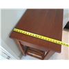 Image 7 : Wooden Side Table w/ Drawer & Undershelf 30"x20"x31"H