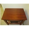 Image 2 : Wooden Side Table w/ Drawer & Undershelf 30"x20"x31"H