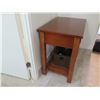 Image 5 : Wooden Side Table w/ Drawer & Undershelf 30"x20"x31"H