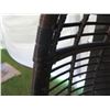 Image 8 : Synthetic Rattan Tear Shaped Chair w/ White Cushions  36"W x 62"H