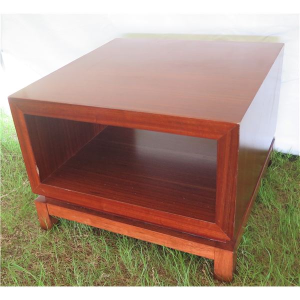 Wooden Side Table w/ Hollow Center 20"x20"x15"
