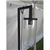 Image 2 : Tall Black Metal Pole Lamp 68"H