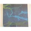 Image 2 : Wood Framed Swimmer Abstract Art 20"x20"