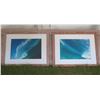 Image 1 : Pair Wood Framed Big Wave Photos Signed Hank Foto 28"x22"