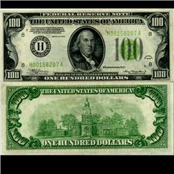 1934 100 Dollar RARE Crisp AU+ (COI-3736)