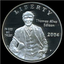 2004P Edison Proof Dollar PR70 Graded (COI-3840)