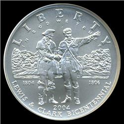 2004P Lewis Clark Proof Dollar MS70 Graded (COI-3882)