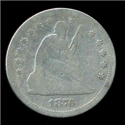 1876 Seated Quarter RARE Variety (COI-3918)