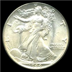 1944 Walking Liberty Half Dollar Graded Gem UNC (COI-4008)