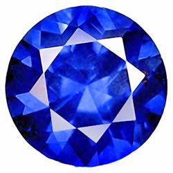 .23ct. 3.5mm Round Diamond-Cut Top VVS Royal Blue Sapphire RETAIL $450 (GEM-3035)