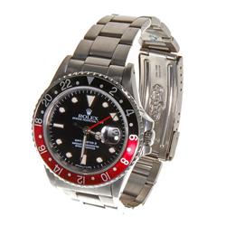 ROLEX GMT Master II Stainless Watch (WAT-042)