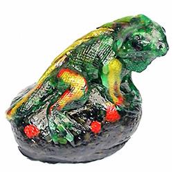 700ct. Iguana Statue Statue Fancy Tourmaline RETAIL $1500 (GEM-3028)