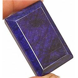 33.48ct. Excellent Square Cut Royal Blue Natural Sapphire RETAIL $3000 (GEM-3073)