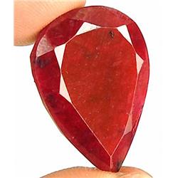 6.22ct. Lucious Red Natural African Ruby Pear Cut RETAIL $500 (GEM-6860)