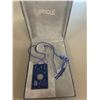 Image 1 : Lalique, France - Vintage Blue Art Deco Crystal Necklace