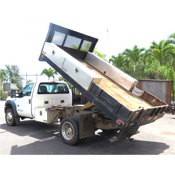 2012 Ford F450 Flatbed Truck, Lic. 943TTP (Starts & Runs - See Video)