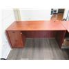 Image 2 : Wooden Desk Ensemble w/ Office Chair, L Configuration