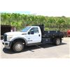 Image 1 : 2012 Ford F450 Flatbed Truck, Lic. 269TTV w/ Bed-Mounted Fuel Tank (Starts & Runs - See Video)