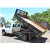 Image 1 : 2013 Chevy Silverado 3500HD Flatbed Dump Truck, Lic. 651TTZ (Runs & Dumps - See Video)