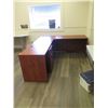 Image 1 : Wooden Desk Ensemble, L Configuration